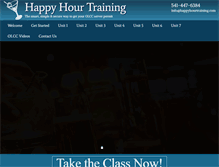 Tablet Screenshot of happyhourtraining.com